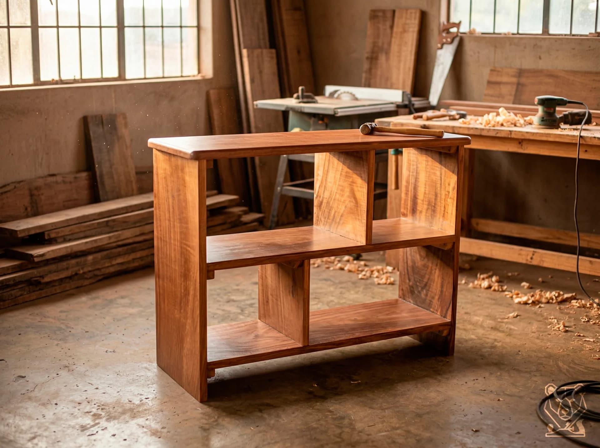 Mesa de Noche con Amplios Espacios de Almacenamiento